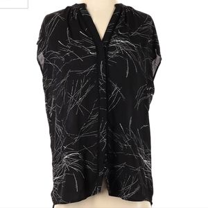 Vera Wang - Abstract blouse Sz M